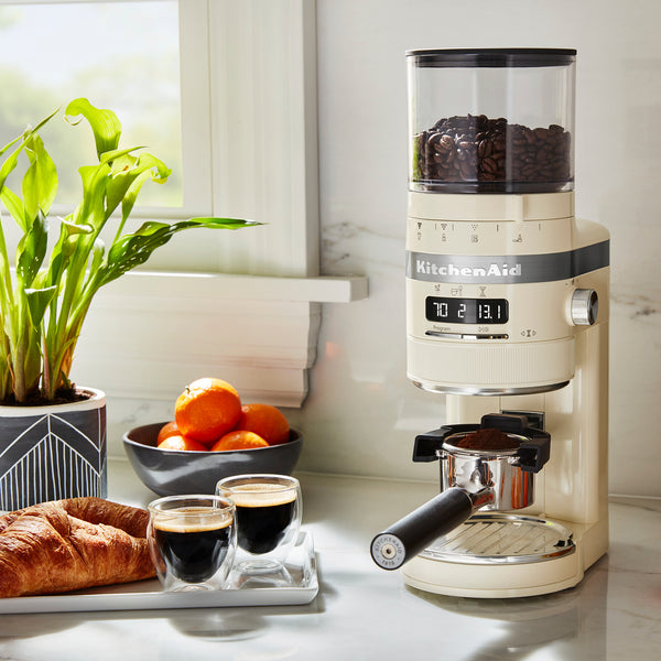 Kitchen aid, store burr grinder