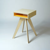 Plywood occassional table - yellow