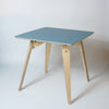 square plywood dining table with grey top