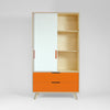 plywood wardrobe sliding doors open