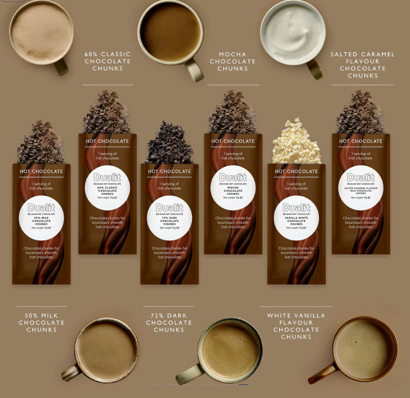 Assorted Chocolate Chunk Sachet Selection 10 Pack