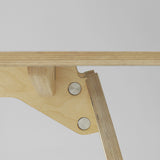 plywood dining table design detail 